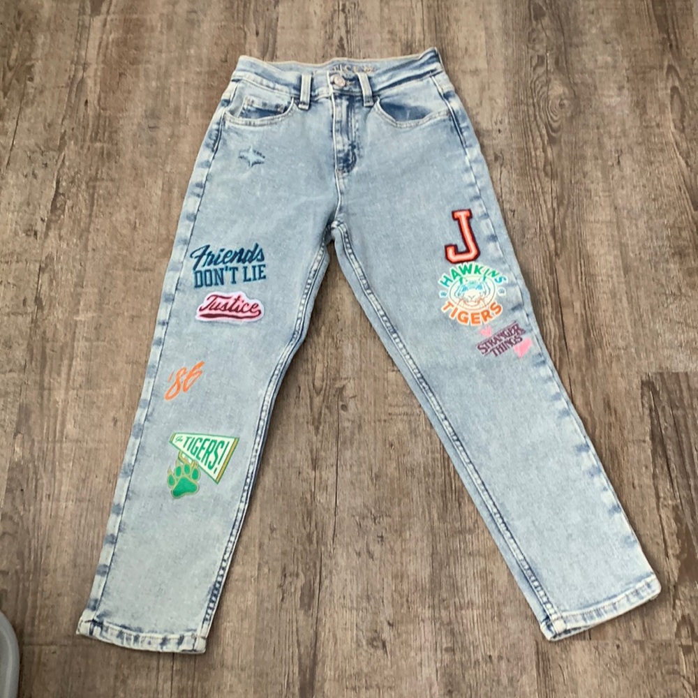 Brand new girls stranger things jeans by justice.